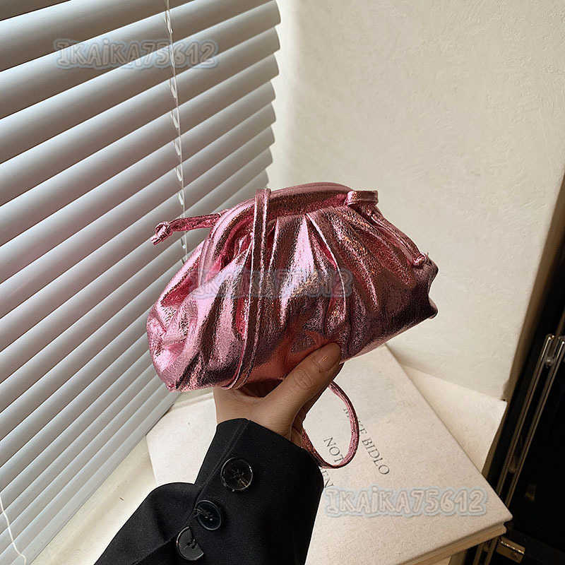 Fashion Summer Elegant Crossbody Bag Niche Small Bag Womens Bag 2025 New Simple Pleated Shell Bag H250804