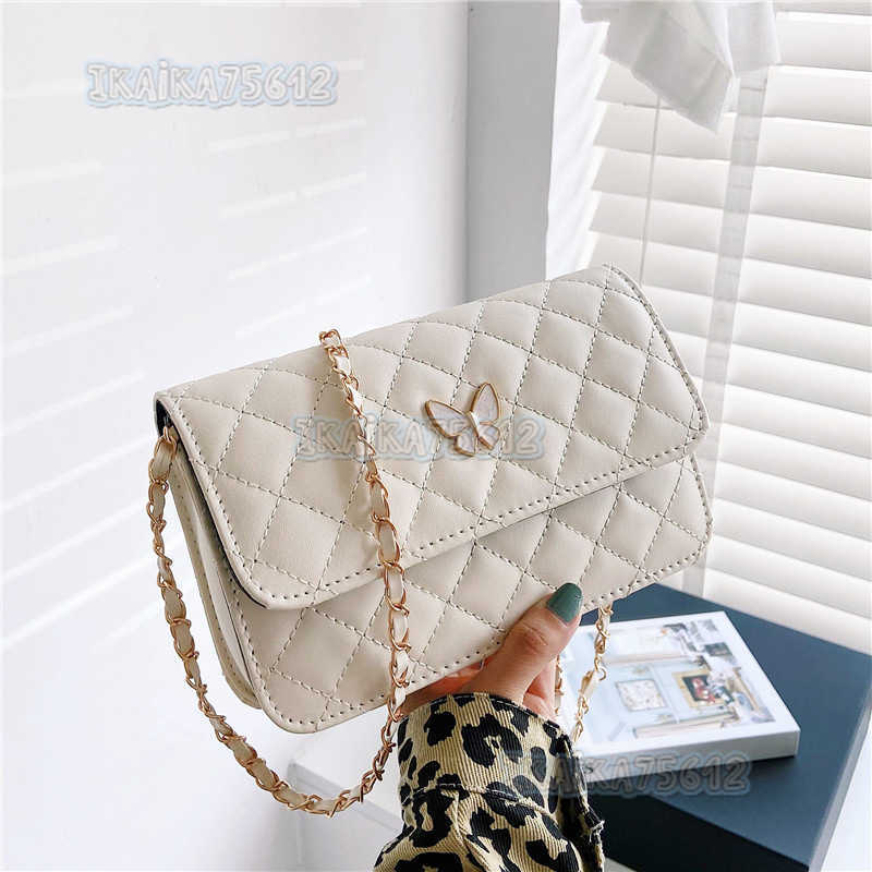 New Small Square Bag Little Style Quilted Chain Butterfly Bag for Women 2025 New Trendy Versatile Crossbody Bag H250804