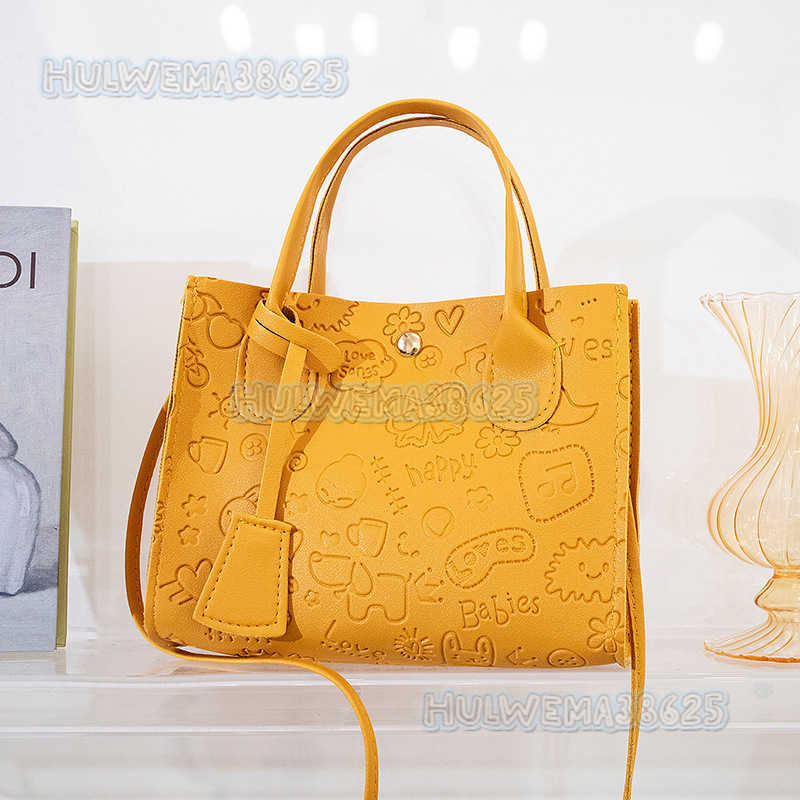 2025 Spring New Tote Bag Single Shoulder Bag Street Fashion Bag for Women Embossed Handbag H250804