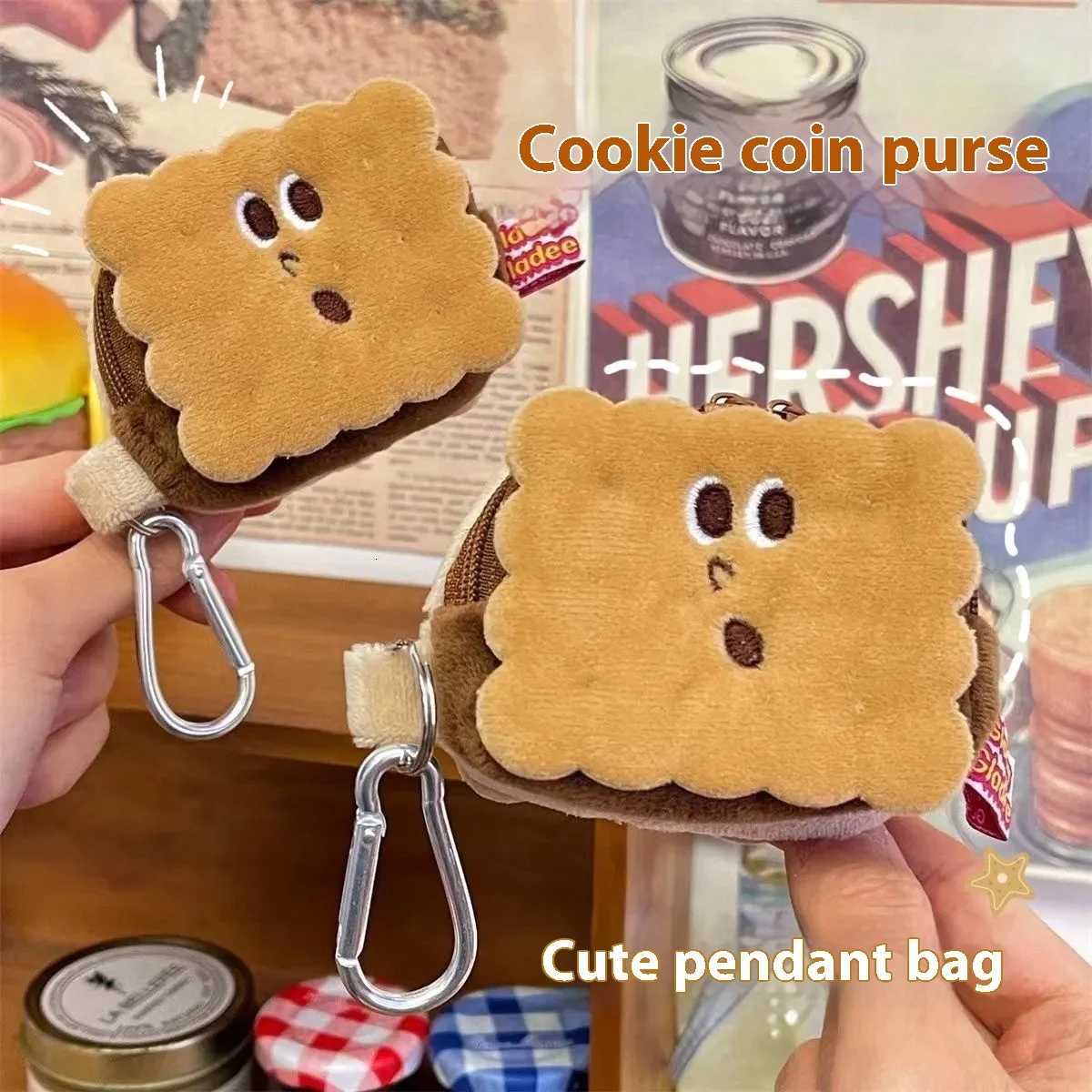 New Affordable Cookie Keychain Coin Purse Popular Earphone Bag Student Key Holder Pendant Unique Design Mini Wallet G250802