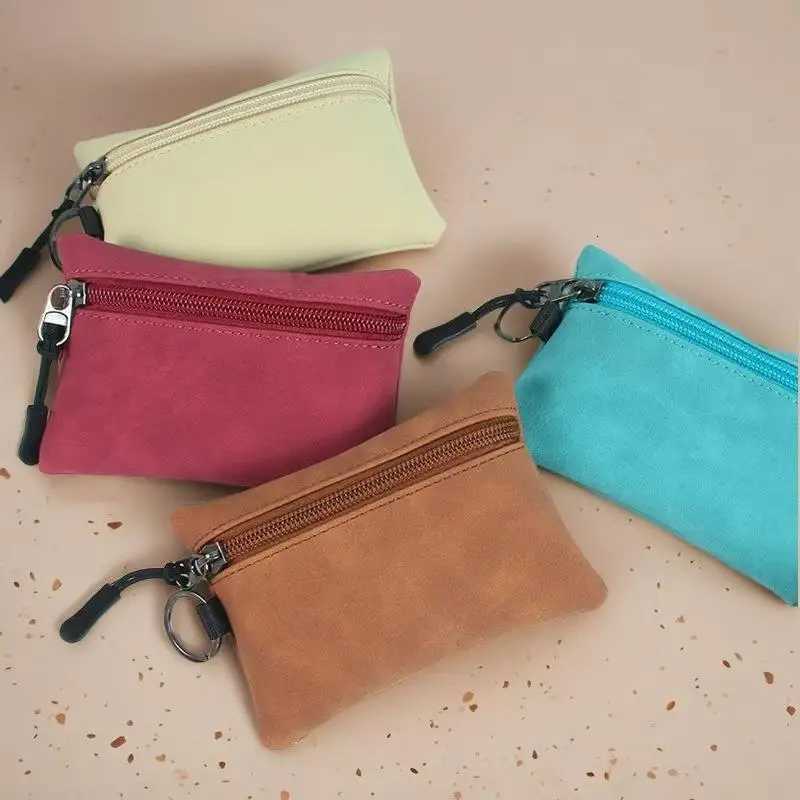 Unisex Bag Matte Suede Small Wallet Creative Small Bag Drawstring Buckle Unisex Storage Bag Solid Color Simple Funny Fashion G250802