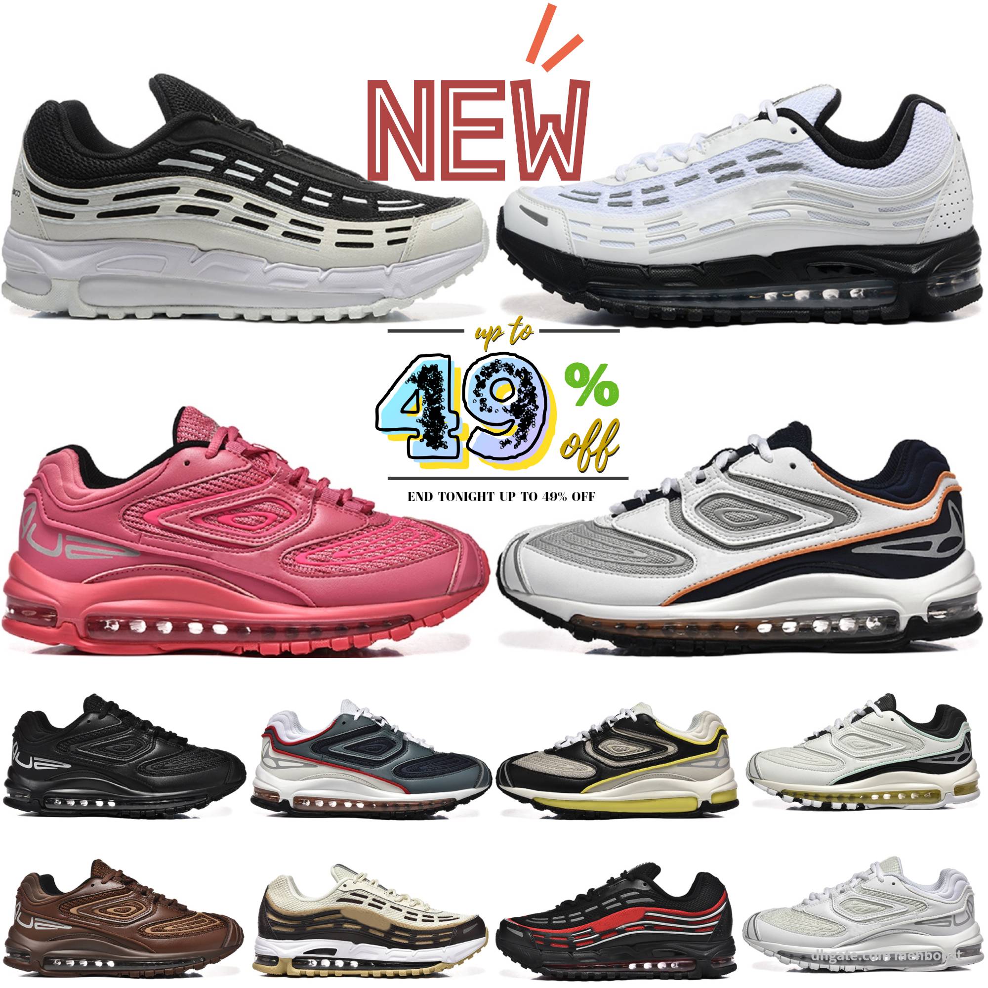 Top Designer Shoes 98 TL 2.5 Running Shoe Mens Women 97 Triple Black White Brown Pink Obsidian 98s Run Sneakers Footscape Wovens Rainbow Men Trainers Sports Chaussures