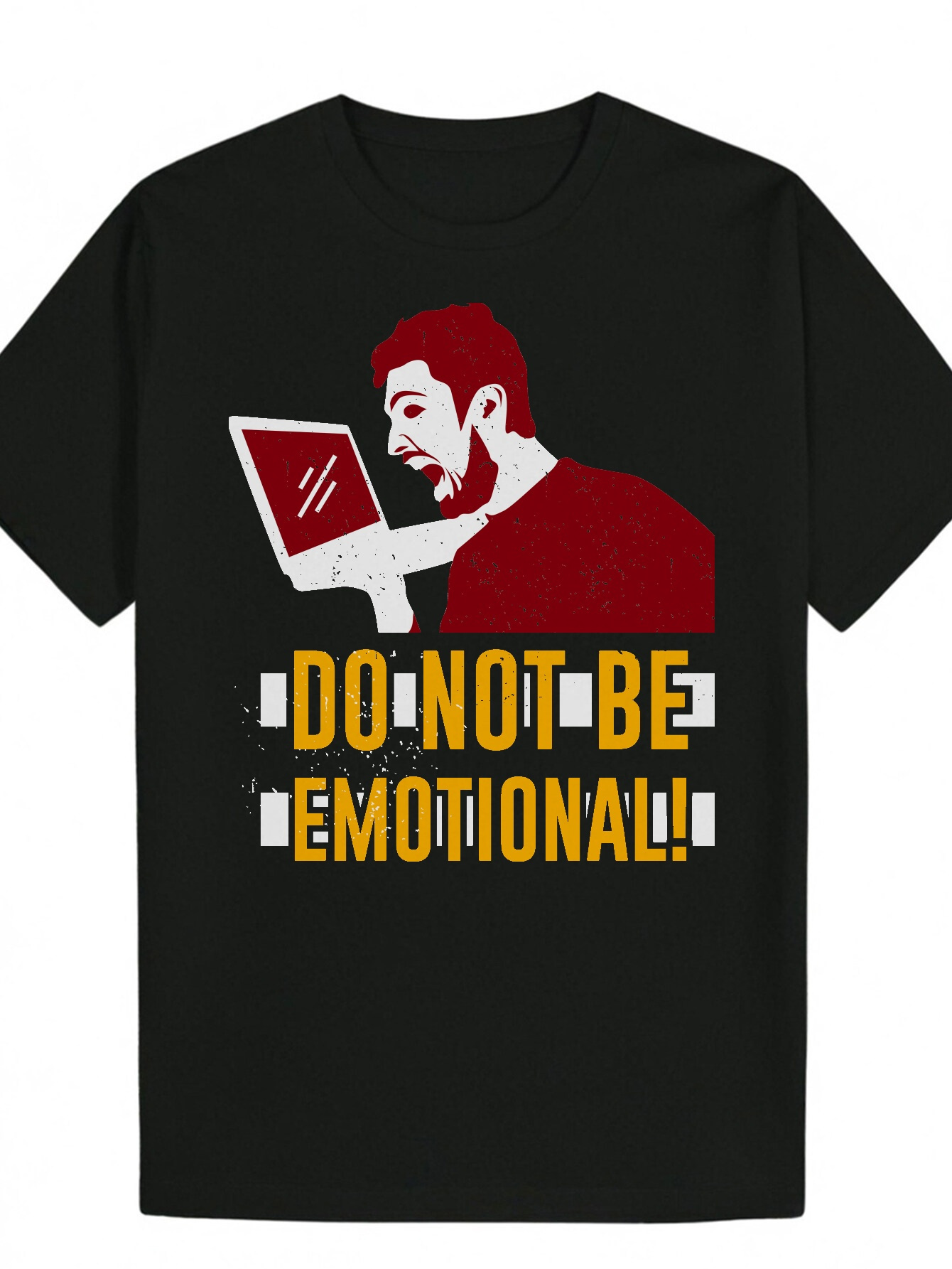 Men's Summer Casual Round Neck Polyester Portrait T-Shirt 4d1a7