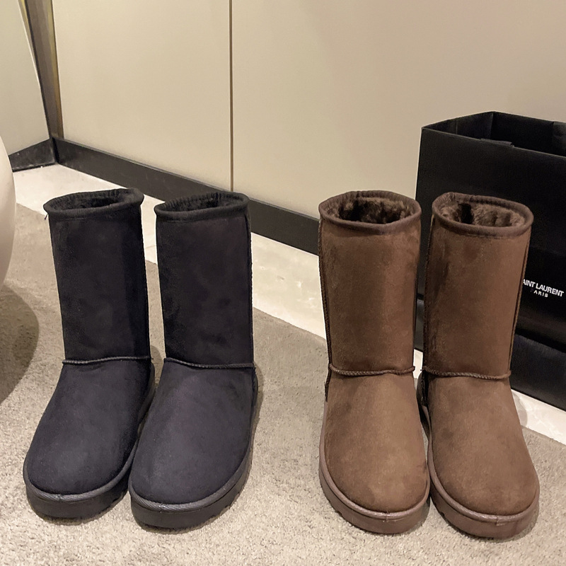 Women's Snow Boots new Autumn and Winter Styles Lined and Thickened Warm Snow Cotton Shoes Casual Boots