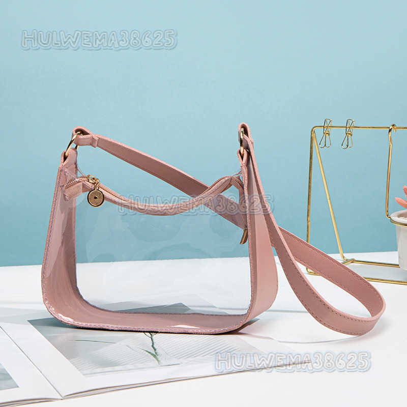 2025 New Trend Underarm Bag Fashion Transparent Bag Single Shoulder Bag Handheld Womens Bag Simple Small Bag H250804