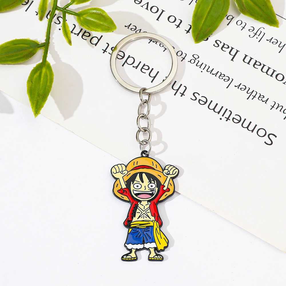 Popular Cartoon Anime One Piece Keychain Cute Anime Figure Luffy Travel Backpack Pendant Accessories Fashion Pendant Keychain G250802