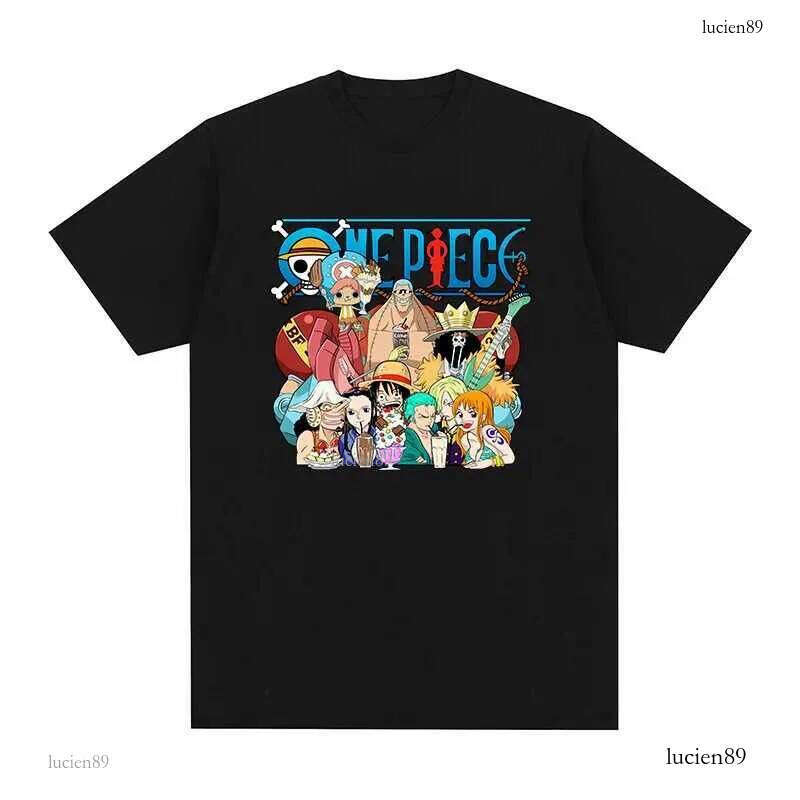ONE PIECE T-shirt Vintage Cotton Youth Men Retro Oversized Anime Casual Harajuku Men T shirt New TEE TSHIRT Womens Tops UnisexXJ240102