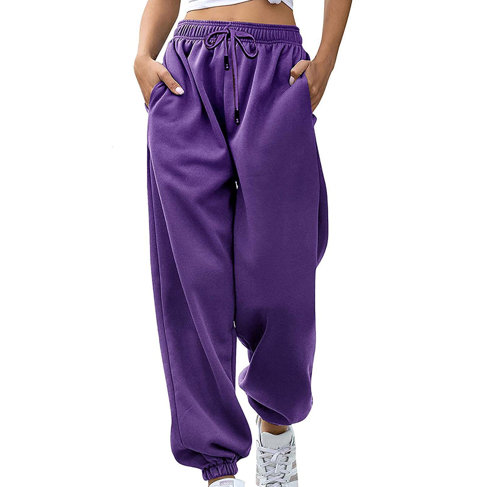 Free shipping designer 2023 Autumn Winter New Women Loose Casual Sports Drawstring WideLeg Jogger Pants High quality clothing