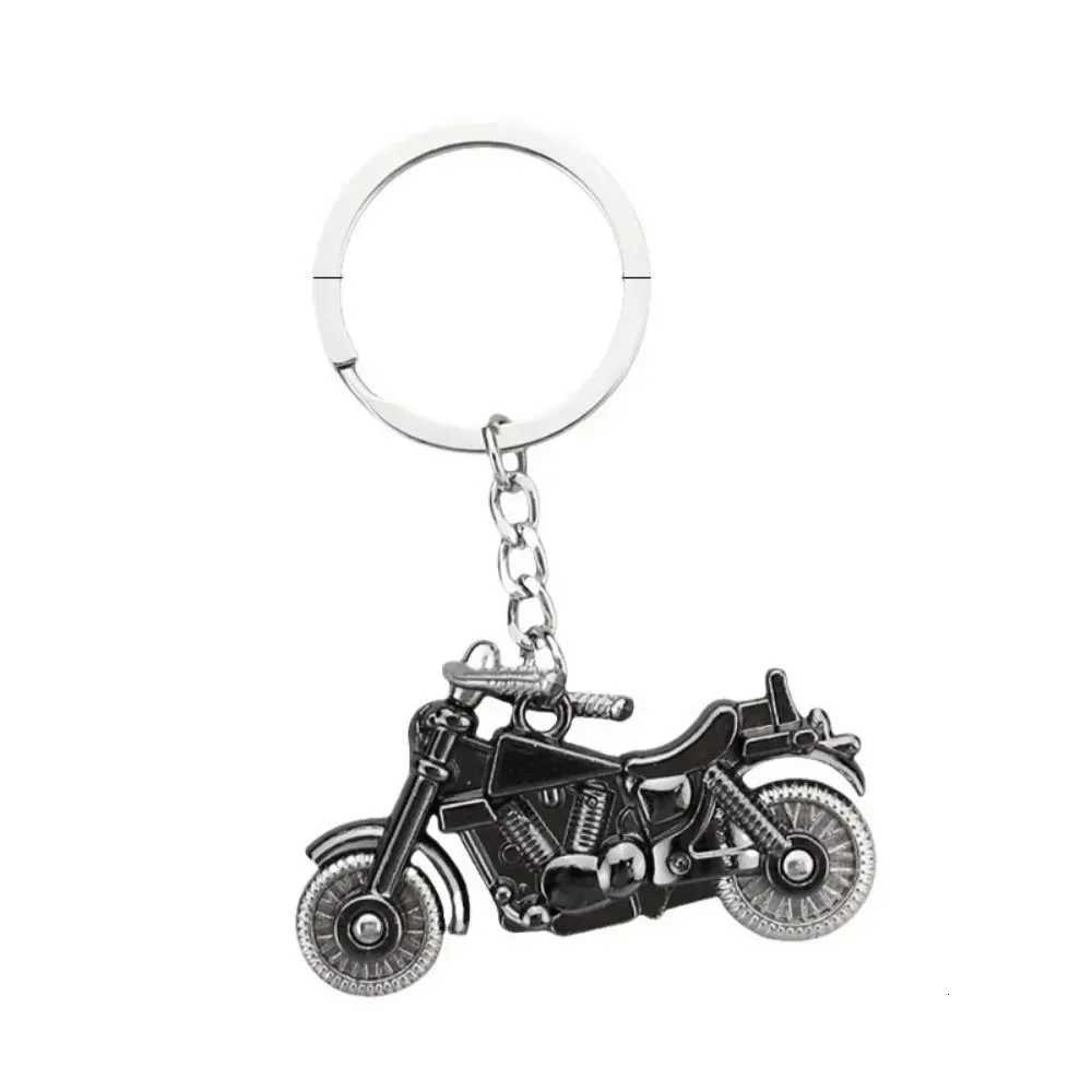 Originality Metal Stainless Moto 3D Simulation Keyring Backpack Key Ring Motorcycle Hobby Steel Keychain Pendant Chain Gift G250802