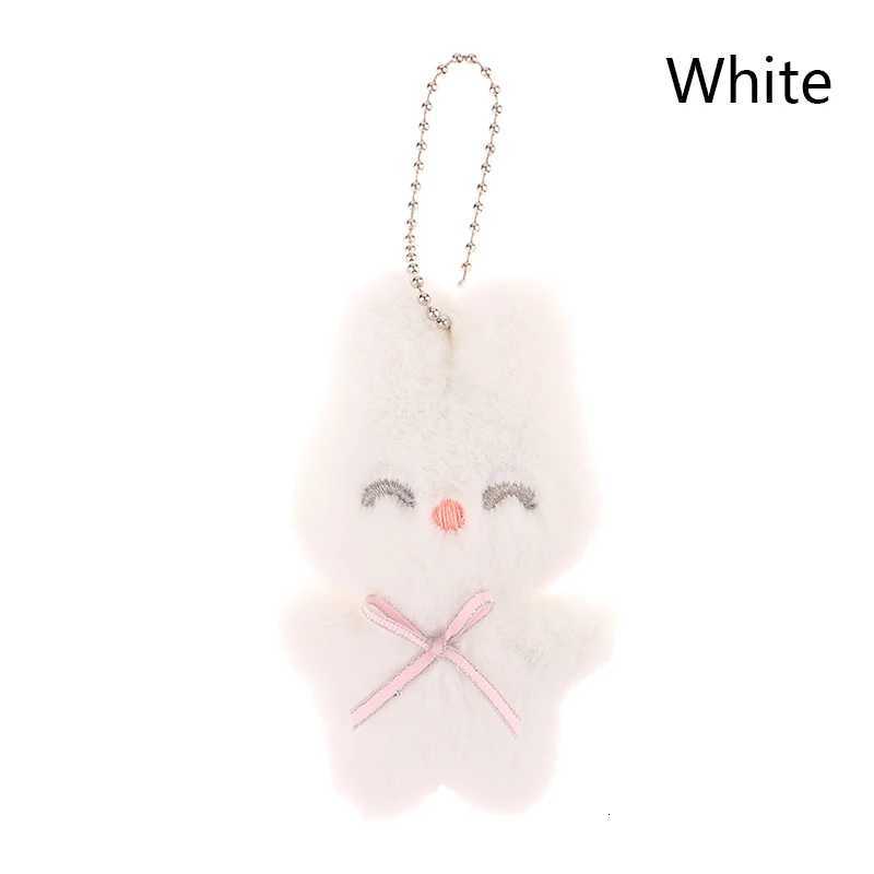 ute Squinting Rabbit Plush Toy Cartoon Bunny Pendant Soft Stuffed Doll Keychain Backpack Car Bag Key Ring Decor Kid Gift G250802