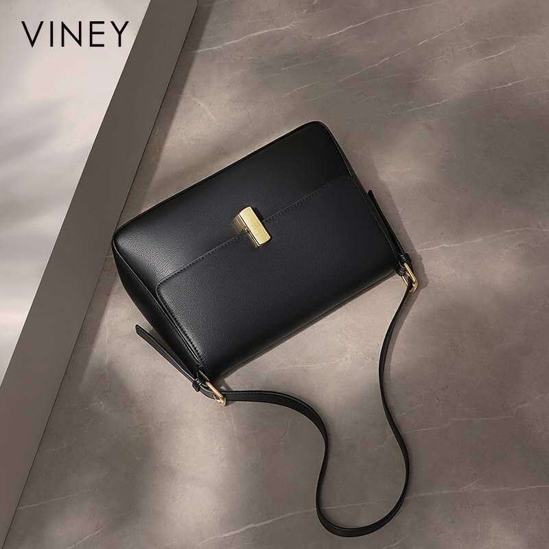 VINEY Ladies 2025 New Women's Messenger Genuine Leather Large Capacity High-end Underarm Shoulder Bag