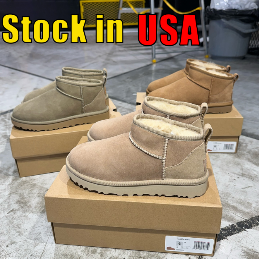 Snow boots Tazz slippers Chestnut Slides Dheepskin Shearling Tasman slipper Classic Ultra Mini Platform Boots snow Wool Blend Winter Australia Booties