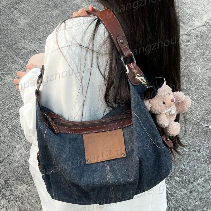 Fashion Designer Handbags Women's Hobo Denim Shoulder Bag Outdoor Daily Style Luxury Bags Festival Gifts 32118