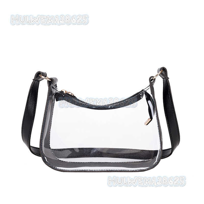 2025 New Trend Underarm Bag Fashion Transparent Bag Single Shoulder Bag Handheld Womens Bag Simple Small Bag H250804