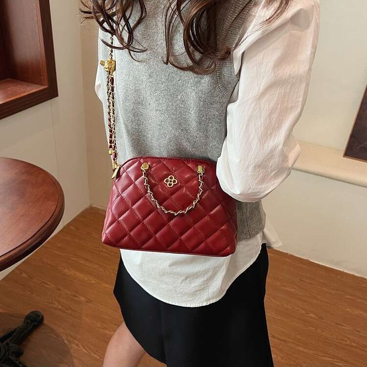 dhpet_wholesale Design Sense High-Quality Texture New Diamond Chain Stylish Chanel-Style Fashion Versatile Single Shoulder Crossbody Women's Ligh