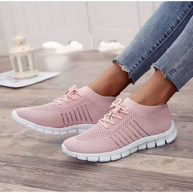 New Summer Sneakers Women Slip on Mesh Light Breathable Running designer Woman Walking Platform Comfortable Female Casual Shoes