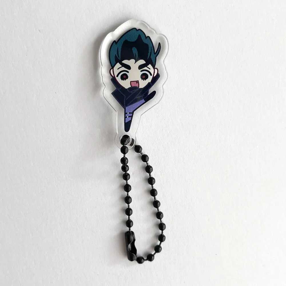 Anime Alien Stage Ivan Till Cosplay Keychain Unisex Acrylic Bag Pendant Kawaii Key Ring Accessory Props Christmas Gifts G250802