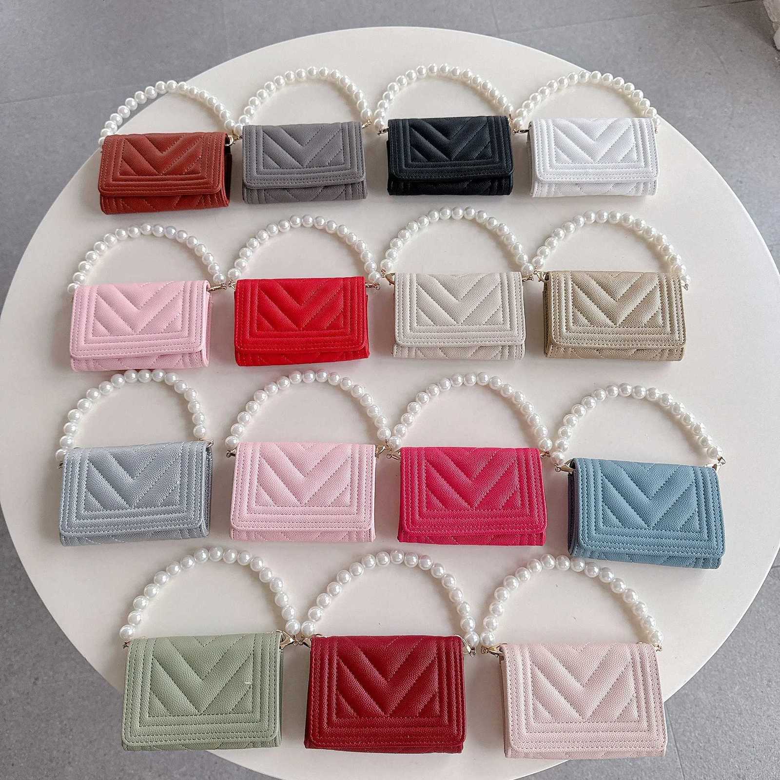 Pebbled V Quilt Card Case Small Wallet Clip PU Mini Handbag Small Square Bag for Women Mini Credit Card Wallet Purse Card Holders G250802