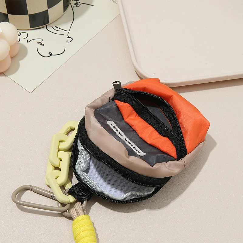 Summer Colorful Mini Coin Purse Storage Bag Hand Strap Phone Case Clip Anti-Loss Pendant G250802