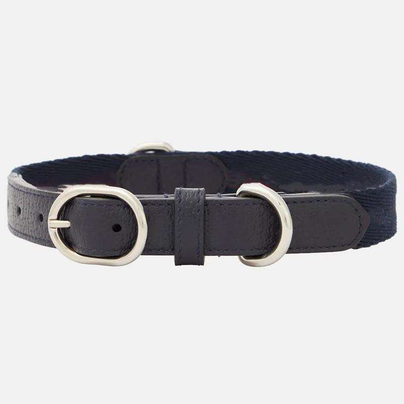 Designer Dog Leash - Handmade Vegan Soft Leather and Nylon Combination Collar with Adjustable Buckle for Extra Small, Small Dogs Style Green M Free sh