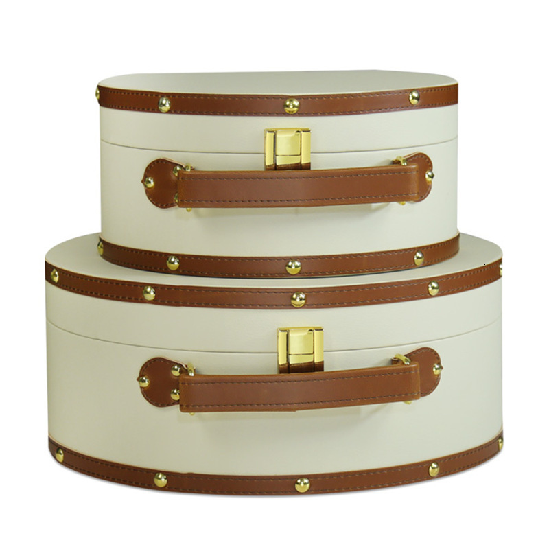 Model Home Furniture Soft Decoration Orange Half-Moon Handheld Ornament Storage Box New Chinese Style Simple