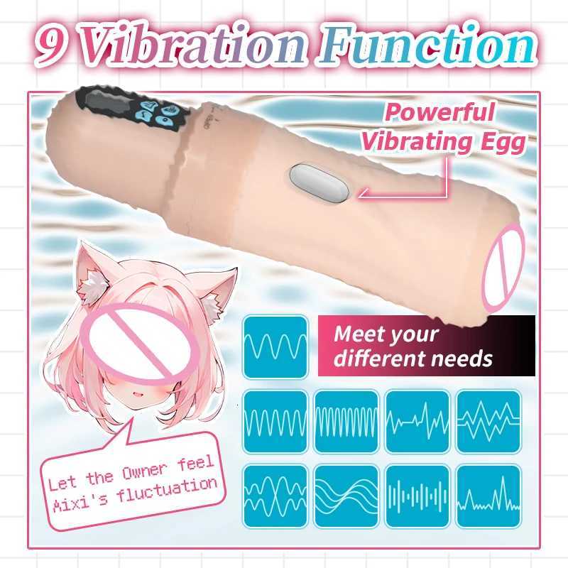 YUU Aixi Machine Lady Sucking Masturbator Cup Electric Onahole Artificial Vagina Masturbation Vibrating Adults Sex Toys for Men XJ250804