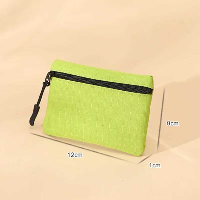 Canvas Mini Coin Purse Simple Zipper Kid Storage Pouch Money Pocket Solid Color Coin Key Bag for Women and Men Cute Wallet Mini Purse G250802