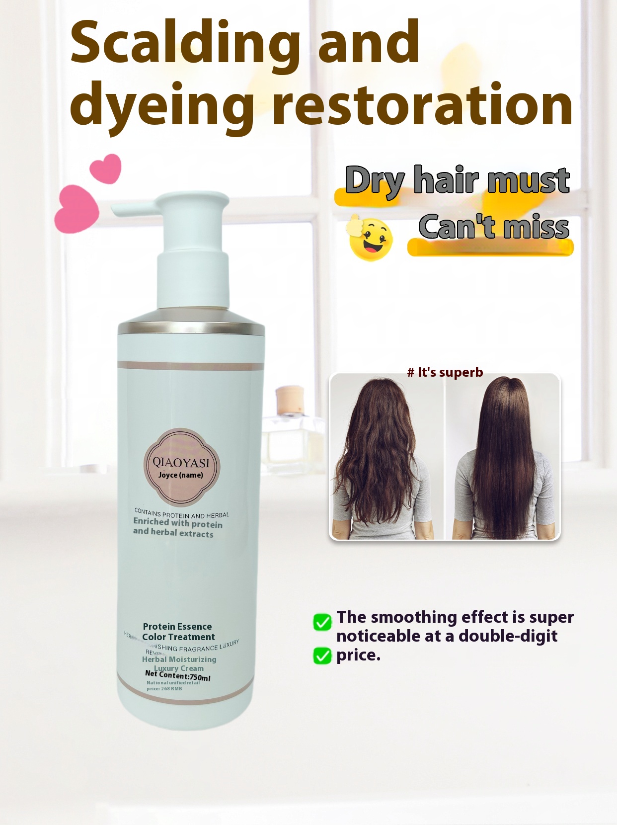 shampoo Conditioner Moisturizing Shampoo for All Hair Types - Sulfate-Free Gentle Cleanser