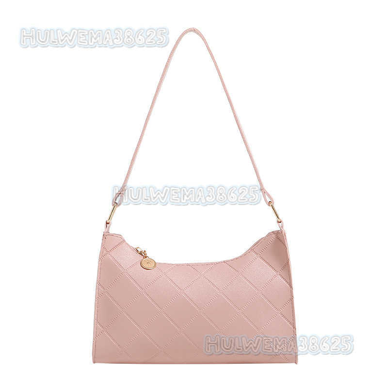 Womens Bag Autumn Winter 2025 New Small Bag Bag Plaid Simple Shoulder Bag Womens Underarm Bag H250804