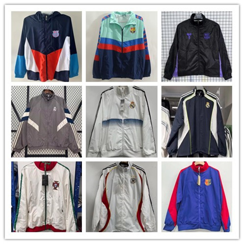 2025 Full zip Light jacket Football jackets Spring and Autumn hoodie Tracksuits sport windbreaker running fashion multiple colour outerwear coats water proof