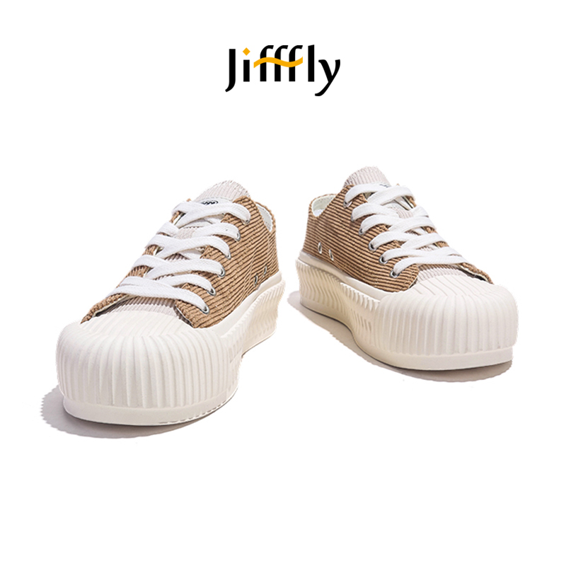 Jiffffly Canvas Shoes for Women - Fall/Winter Collection High Platform Ins Trendy Casual Sneakers