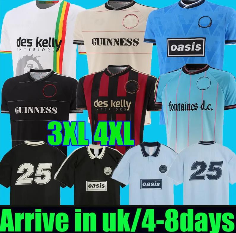 oasiss tour 25 26 Bohemians Oasis tour Oasis Band Rock Music Anniversary Football Jersey Shirts Fontaines Dc GUINNESS Soccer Jerseys PISZCZEK McDONNELL AKINTUNDE