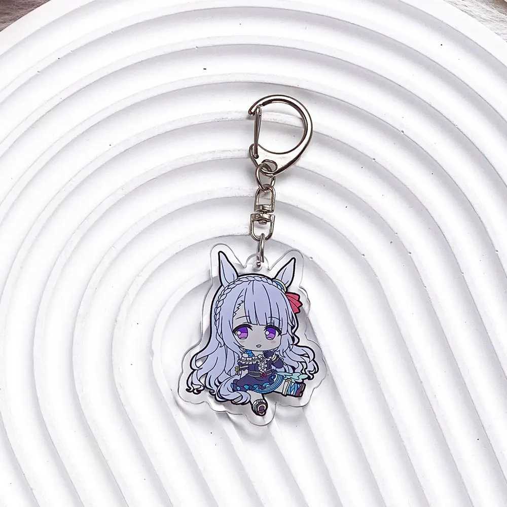 Anime Characters Pretty Derby Acrylic Car Keychain Accessories Special Week Bag Charm Cute Backpack Pendant Gifts For Friends G250802