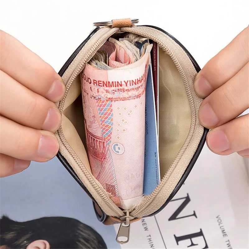 Men Small Coin Bag Casual Style Zipper Change Wallet Bag Small Soft Men Women Card Coin Key Holder G250802