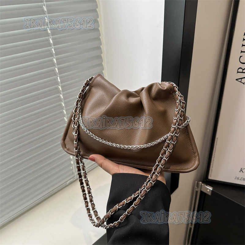 Trendy Bags for Women Spring 2025 New High-end Niche Design Chain Bucket Bag Crossbody Bag Shoulder Bag H250804