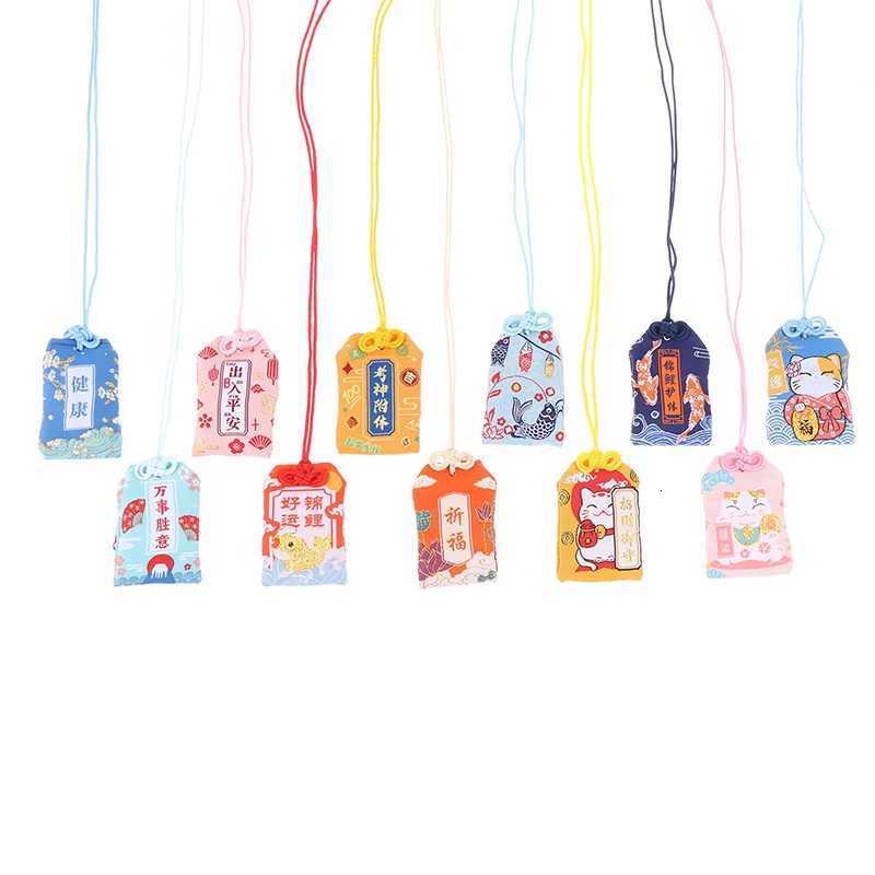Kid Gift Pendant New Classic Japanese Prayer Imperial Amulet Omamori Fortune Success Work God of Wealth Small Blessing Bag G250802