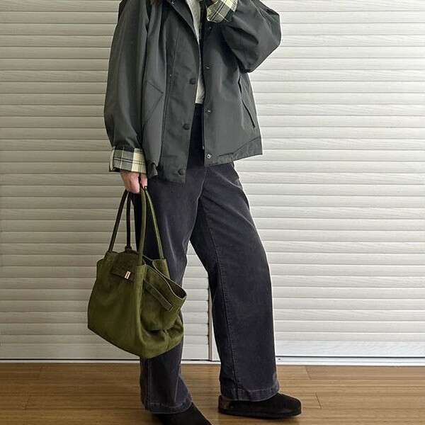 Large Capacity Olive Green Niche Handbag Tote New Autumn Winter Matte Dumpling Commuter Shoulder Bag