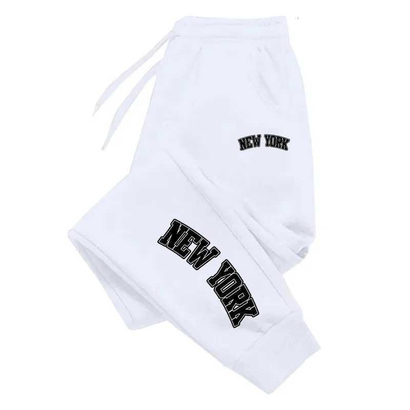 2025 New York Womens Mens Sweatpants Casual High Quality Outdoor Jogging Pants Fashion Versatile Sport Elastic Waist Trousers X250804