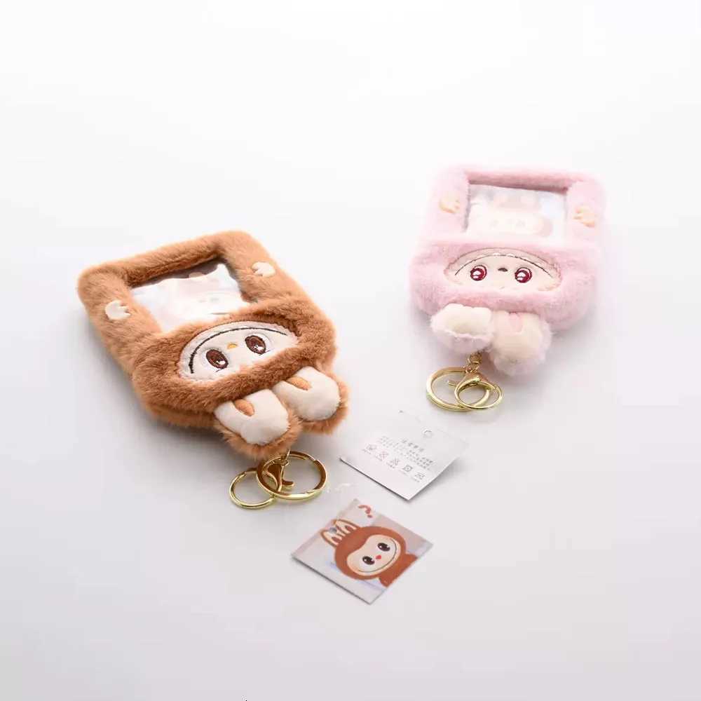 1PC - Cute Doll ID Card Cover Student Bus Card Cover Bag Keychain Pendant Convenient Wallet G250802