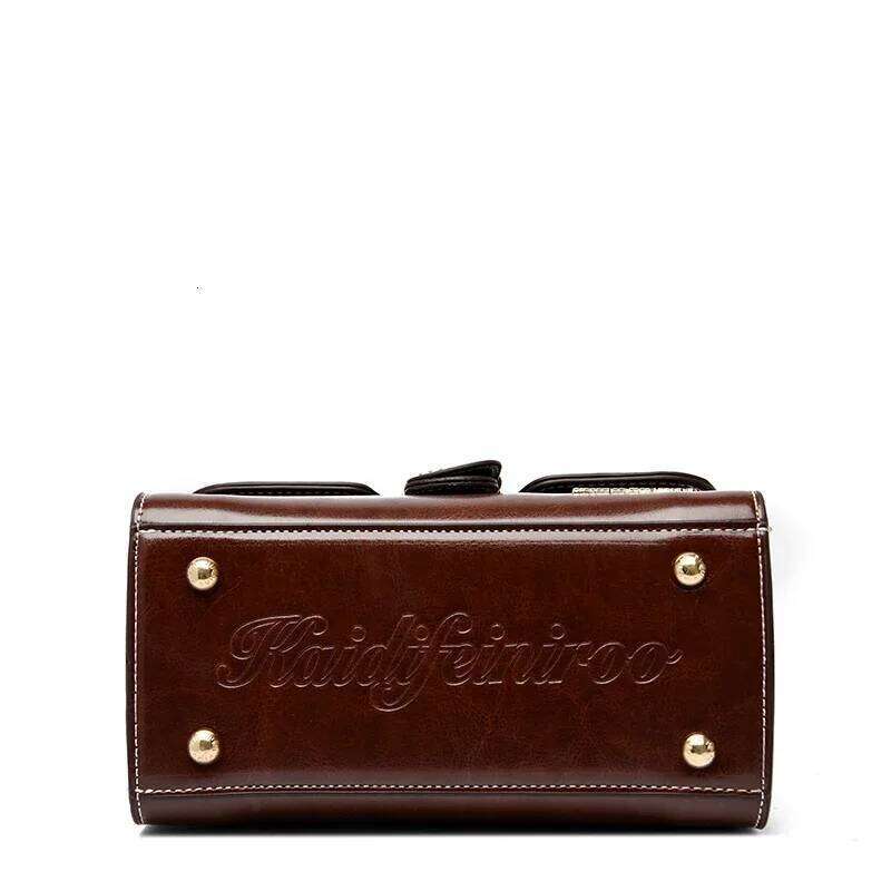 Design Women's Top-Handle Bags High Quality Leather Handbag Ladies Shoulder Crossbody Bag Casual Messenger Commuter Sac