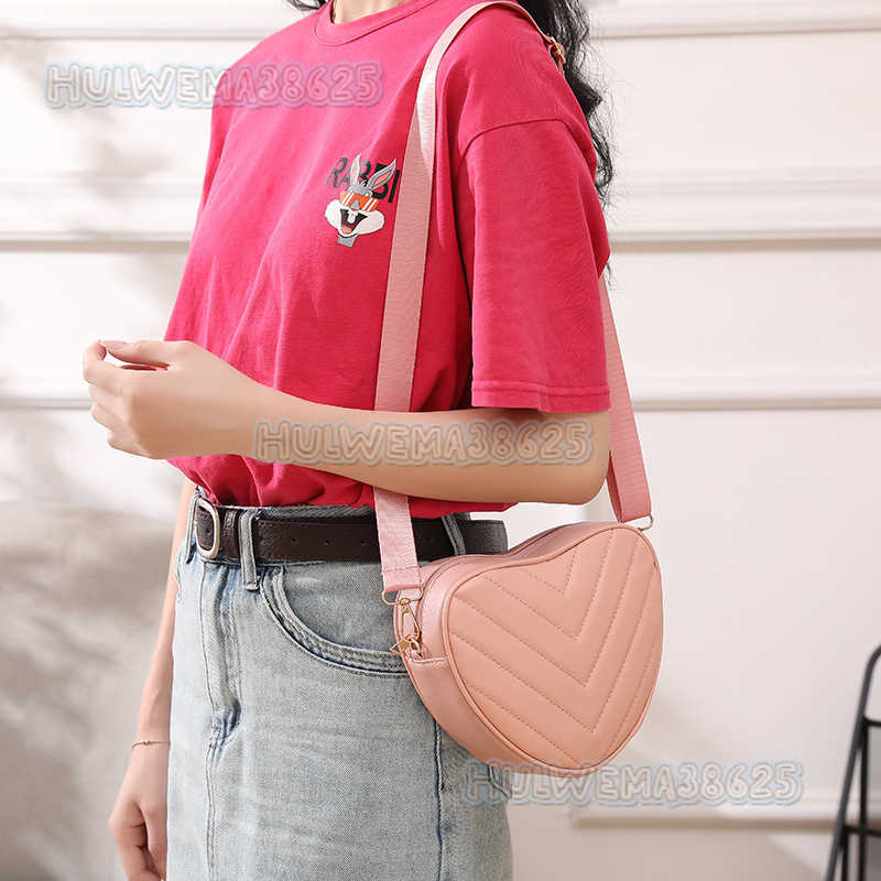 Sweet Heart-shaped Small Bag 2025 New Fashion Embroidered Womens Bag Shoulder Crossbody Bag Ladies Phone Bag H250804