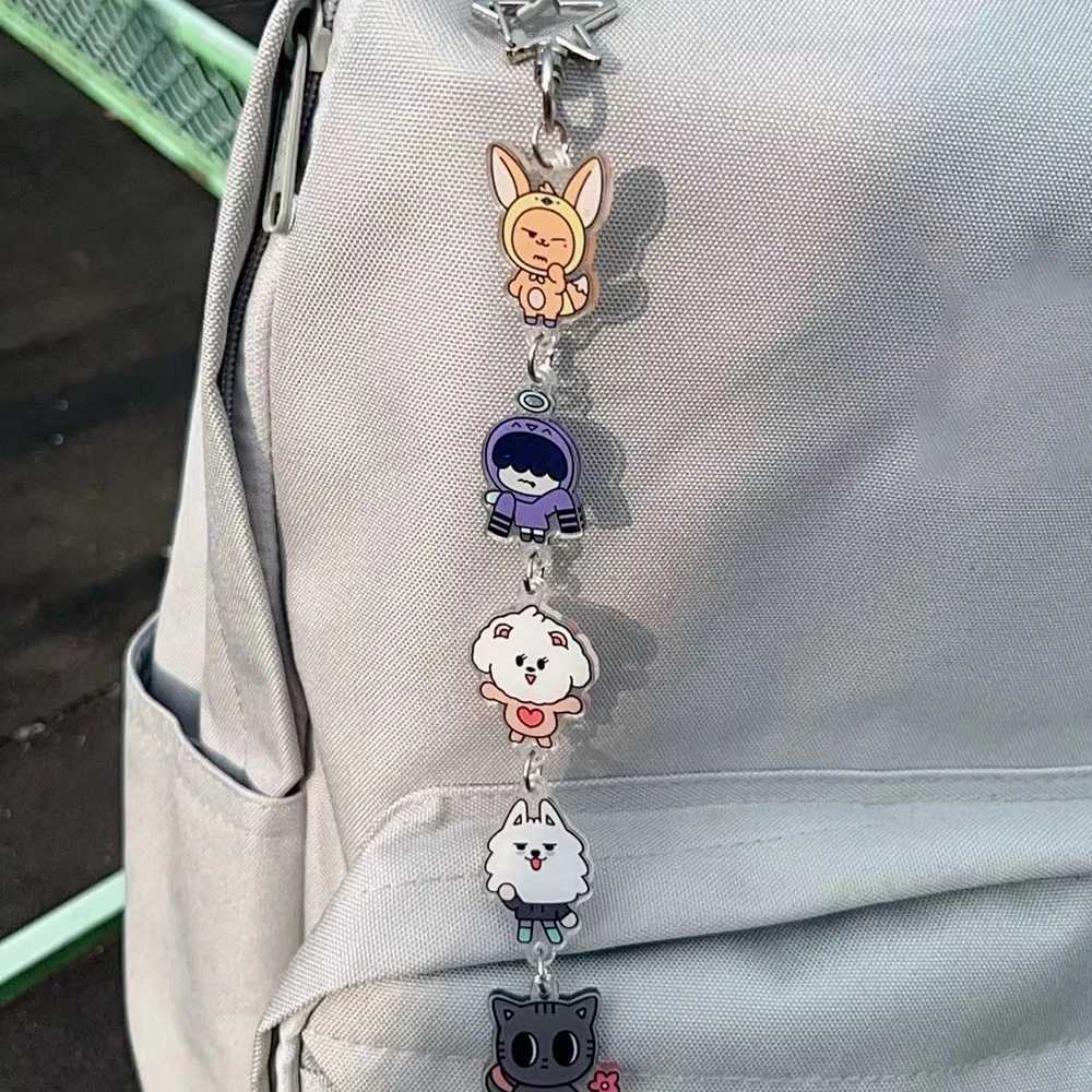 100% Authentic Brand New Original KPOP ZEROBASEONE Cute Cartoon Acrylic Keyring Miyeon Sohee Wonbin Jiwoong Matthew Keychains Bag Accessories Fans Gif