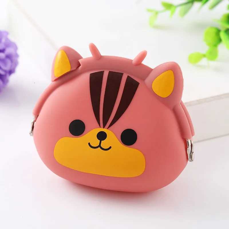 Creative Animal Cartoon Clip Wallet Silicone Wallet Cute Key Storage Bag for Children and Elderly Silicone Bag G250802
