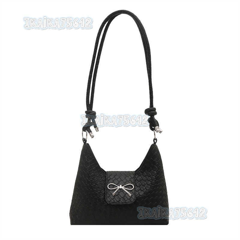 Large Capacity Casual Underarm Bag 2025 New Solid Color Fashion Style Simple Bowknot Single Shoulder Crossbody Womens Bag H250804