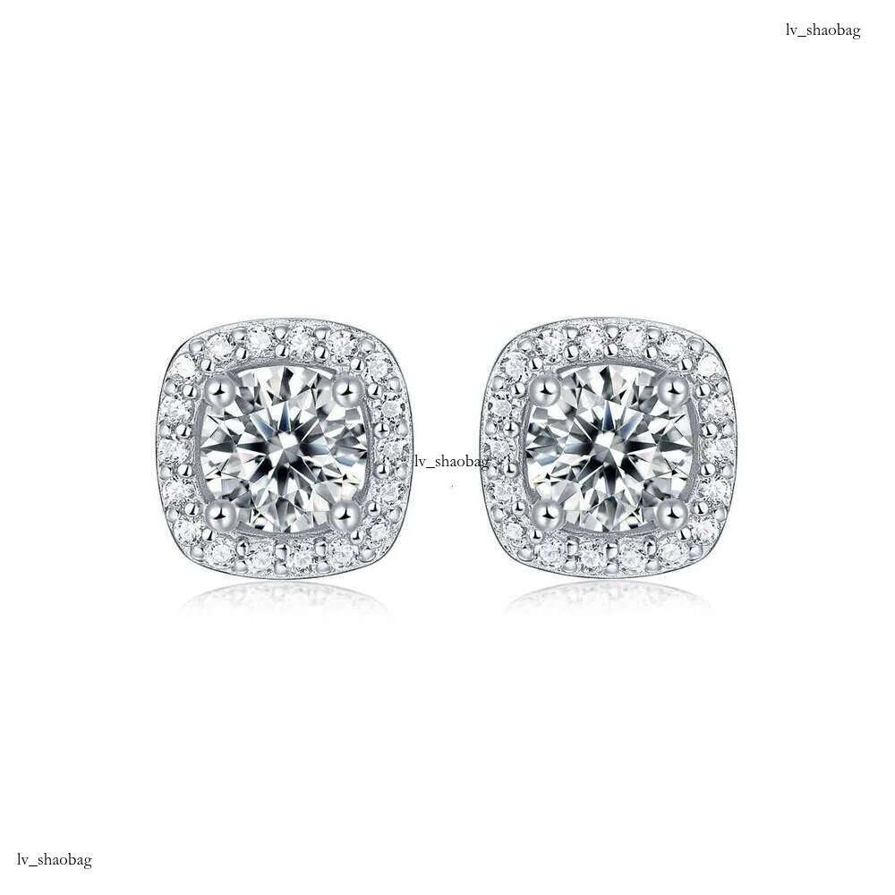DHCollections Summer New Square Small for Women High-end Fashion Korean Ins Style Niche Temperament Sier Earrings