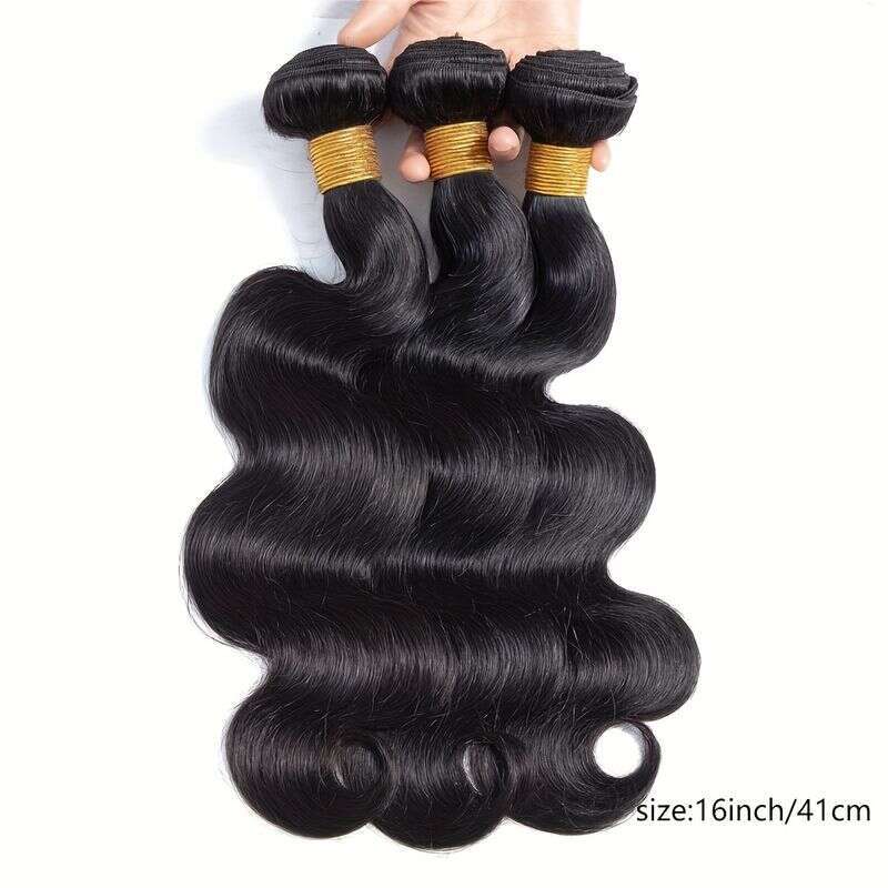 Brazilian Big Wavy Braid 100% Raw Virgin Strand Natural Color Hair Extensions Three-piece Set