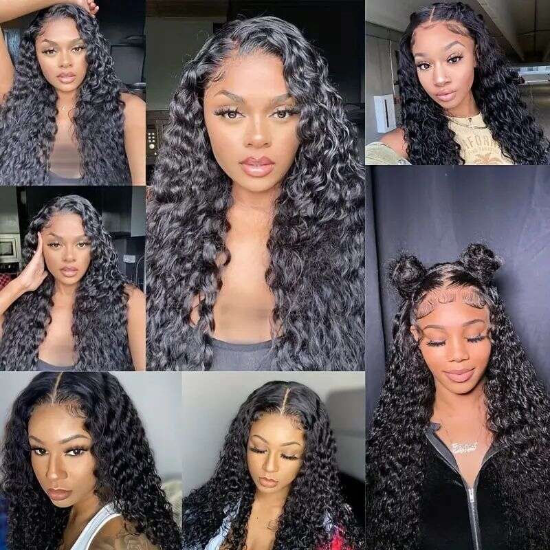 3Pcs Brazilian 10A 3 Pack Human Water Wave Bundle No Processing synthetic Styling Long-Lasting Glue Free Hair Extension 100%