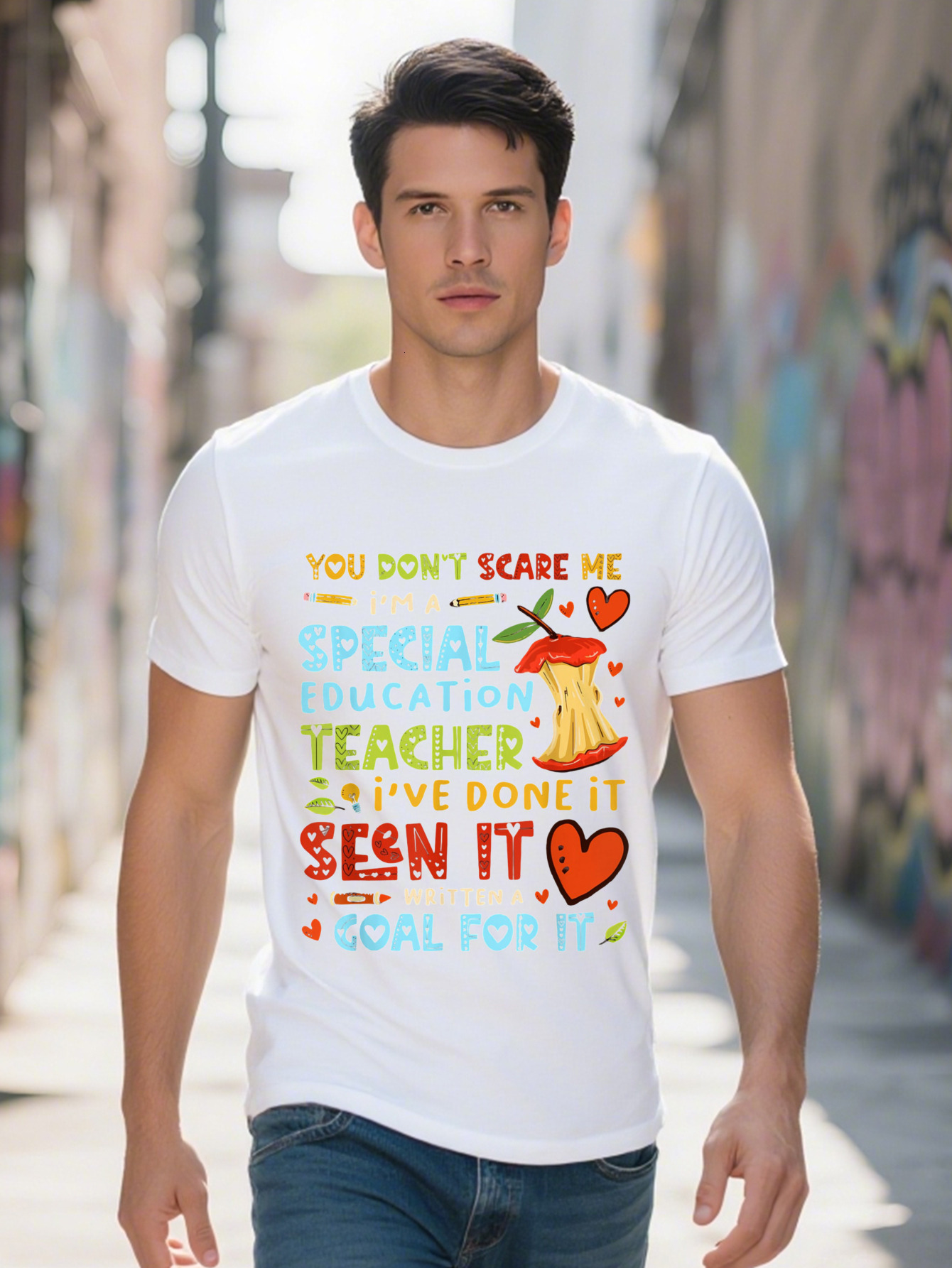 You Don't Scare Me I'm A Special Education Teacher T Shirt Cotton 7b5cd