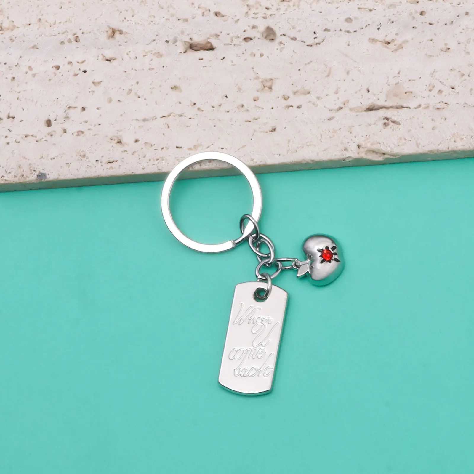 Game Love and Deepspace Bag Pendant Creative Summer Day Caleb Keychain Apple Square Necklace Clavicle Charm Chain Party Gift G250802