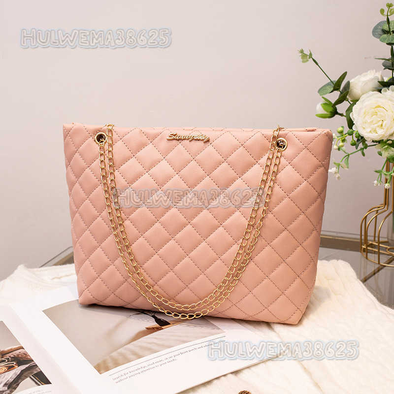 Womens Bag Tote Bag 2025 New Winter Diamond Bag Fashion Simple Shoulder Bag Underarm Bag H250804